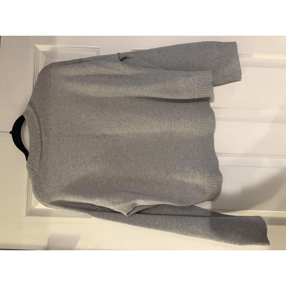 NWT Lou & Grey Gray Sweater with Multicolor Rainbow Design, Size Small - Picture 2 of 6